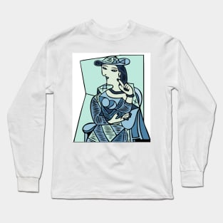 portrait cubism Long Sleeve T-Shirt